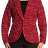 Women's Jackets Red Blazer Quality Stretch Comfort Fabric - Made in Canada - Yvonne Marie Boutique - Yvonne Marie