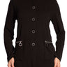Women's Jackets Black Longer Length Quality Stretch Fabric - XX Large Sizes - Yvonne Marie