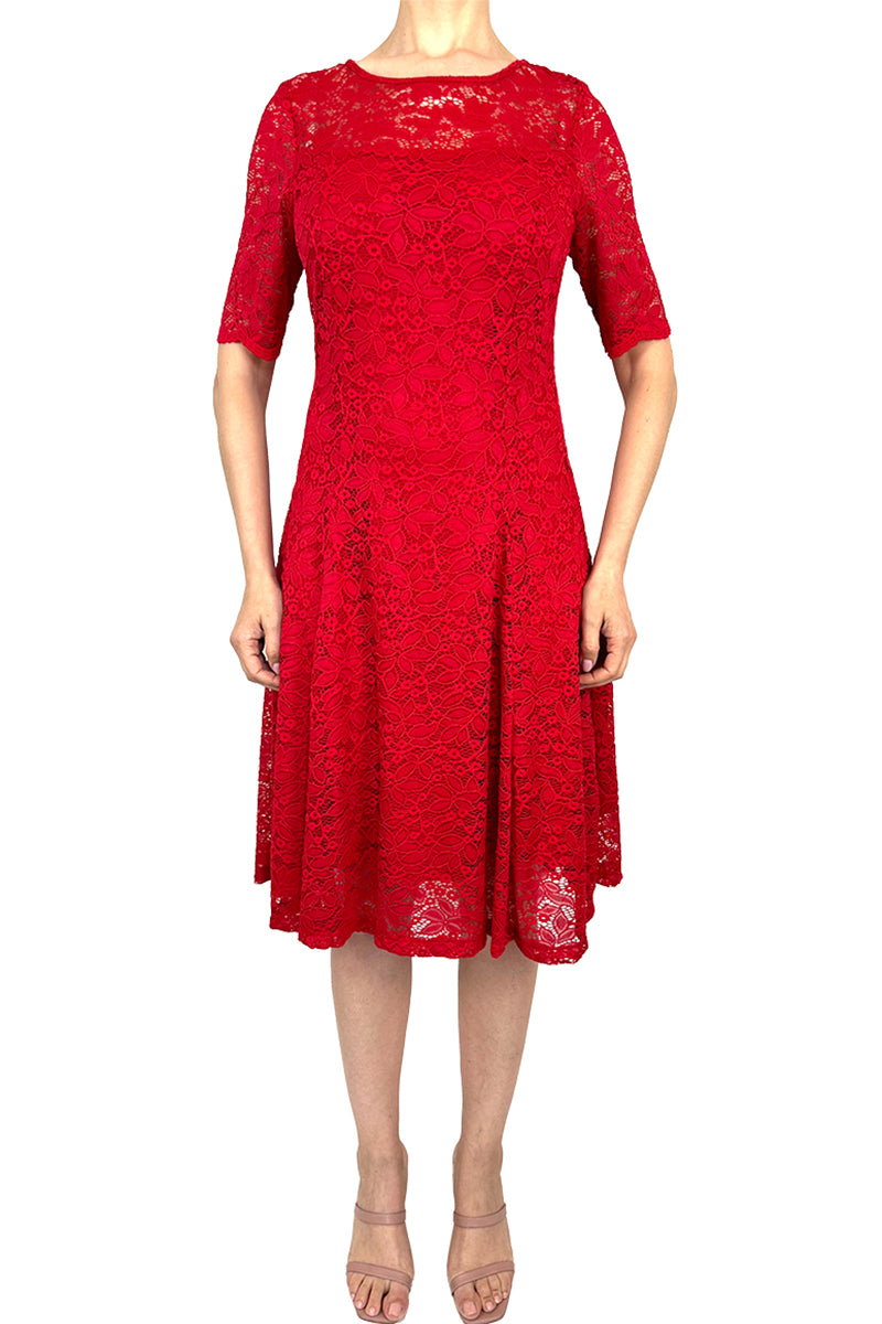 red lace dress canada Burgundy Wedding Guest Dress
