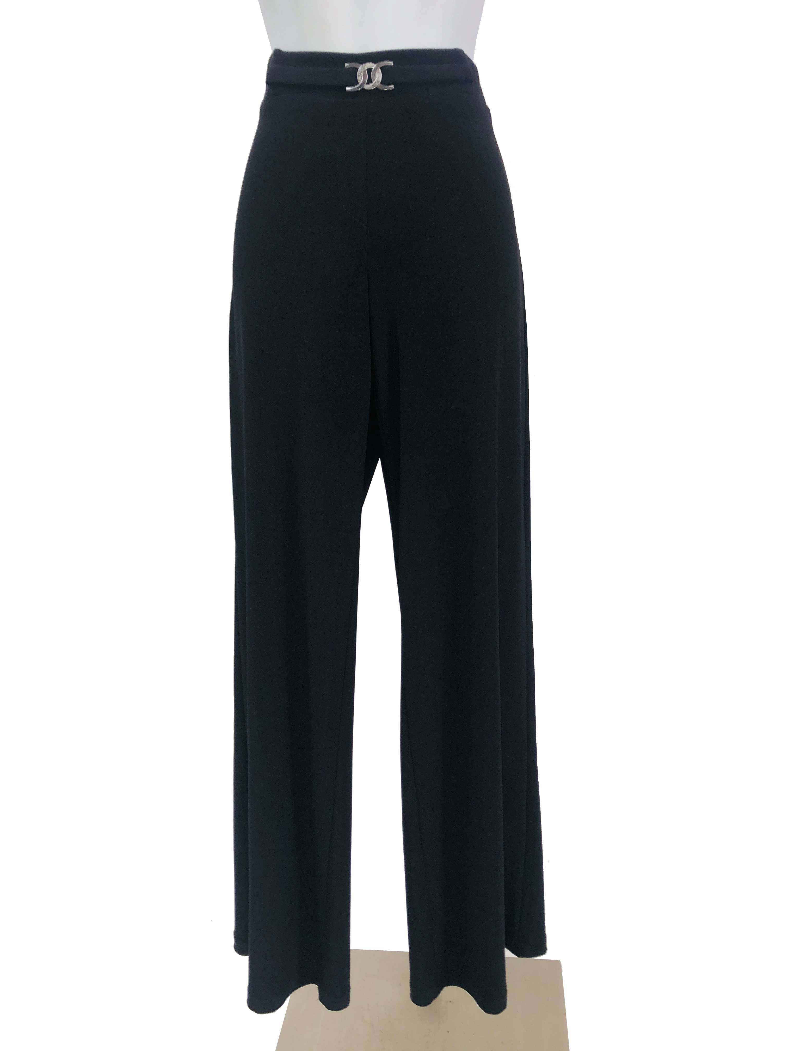 Women's Black Stretch Pants, Made In Canada, On Sale