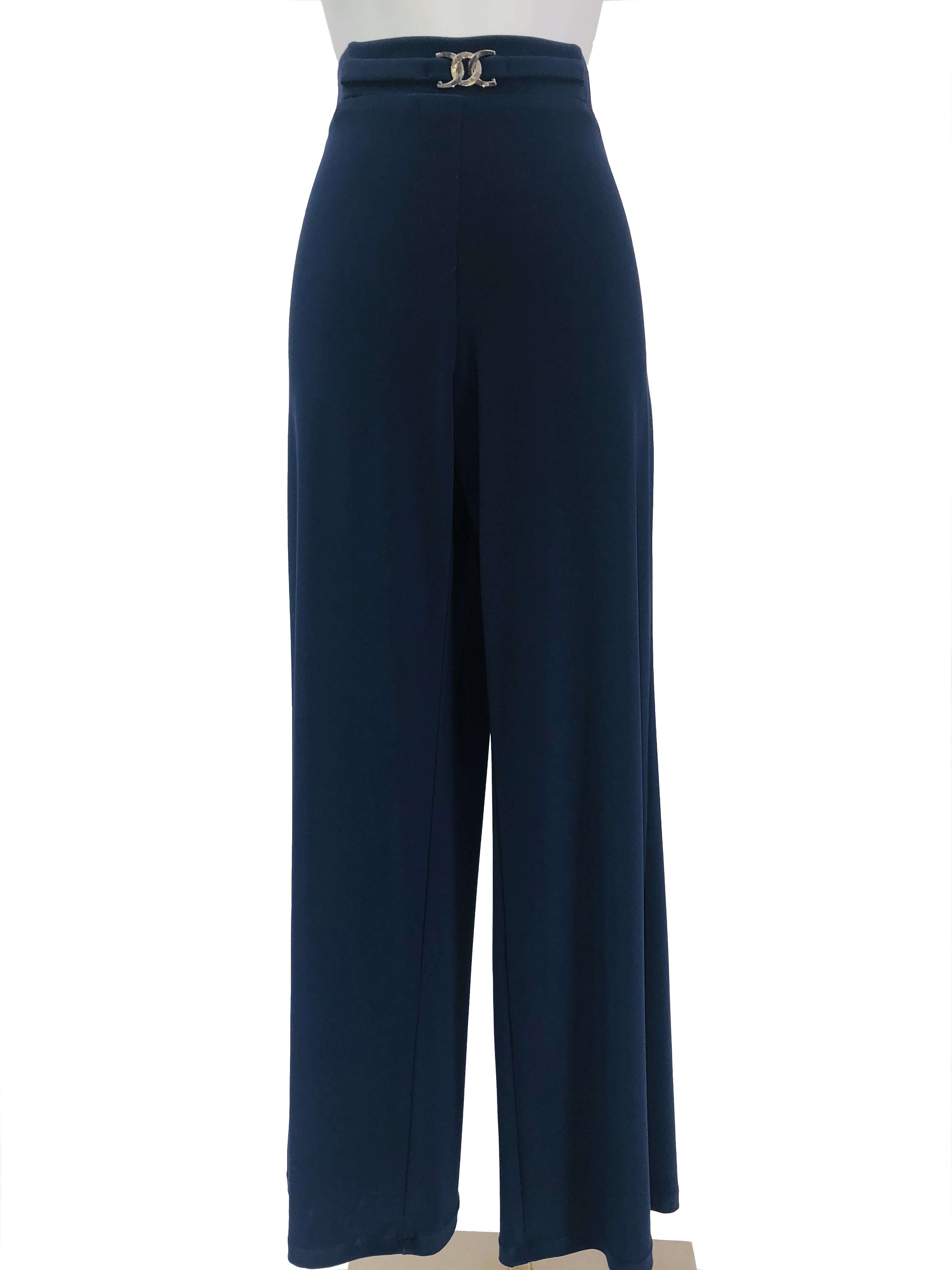 Women's Pants Navy &quot;Magic Pants &quot; Our Best Seller Comfort and Style Quality Made in Canada Travel Friendly Navy Pants - Yvonne Marie - Yvonne Marie