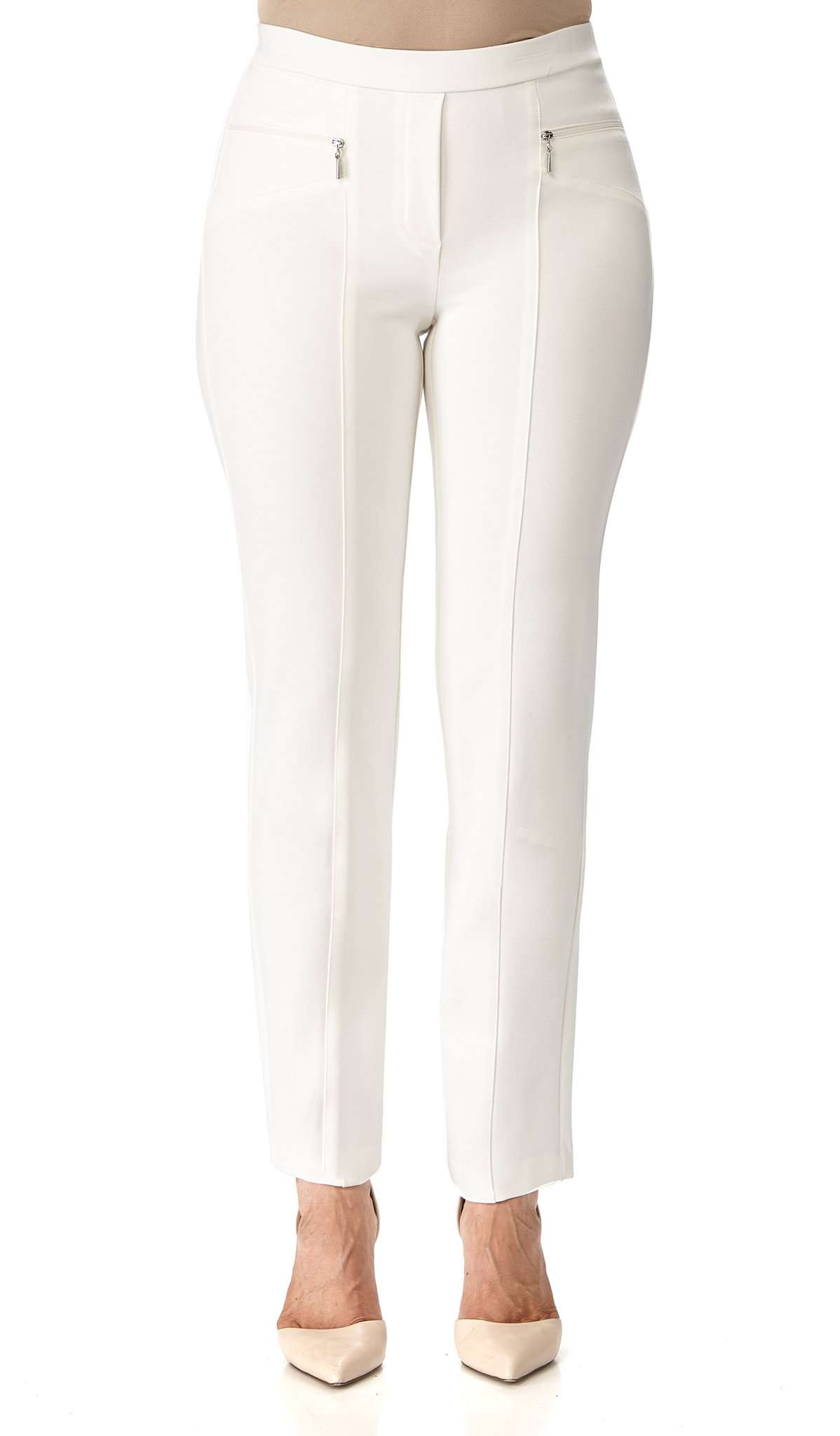 Women's Pant's Off White Stretch Quality Ivory Pants Pull on Easy Amazing  Flattering Fit Yvonne Marie Designs Made In Canada On Sale Now 50 Off Pants