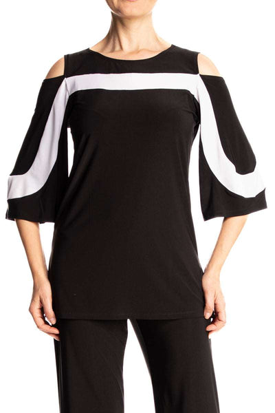Women's Tops Black and White Cruise Collection XX Large Sizes- Made in Canada