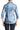 Women's Blouse Denim Patchwork Print - Yvonne Marie