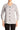 Women's Silver Cardigan Cotton Button Front with Pockets Made in Canada - Yvonne Marie