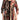 Women's Cardigan Tan Printed Stretch Fabric Longer Length - XX Large Sizes - Yvonne Marie