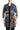 Women's Cardigan Denim Printed Stretch Fabric Longer Length - X Large Sizes - Yvonne Marie