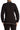 Women's Cardigan Black Zipper Front with Pockets - Contrast Trim - Yvonne Marie