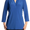 Women's Top Royal Blue Quality Stretch Fabric XX Large Sizes - Made in Canada - Yvonne Marie