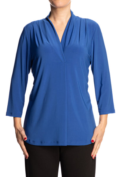 Women's Top Royal Blue Quality Stretch Fabric XX Large Sizes - Made in Canada