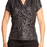 Women's Top For Holiday On Sale Silver and Black Made un Canada - Yvonne Marie