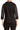 Women's Sweater Black Cool Neck with Button Front Detail - Made in Canada - Yvonne Marie