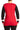 Women's Sweater Red and Black Quality Knit Fabric - Sizes Small to XX Large - Yvonne Marie