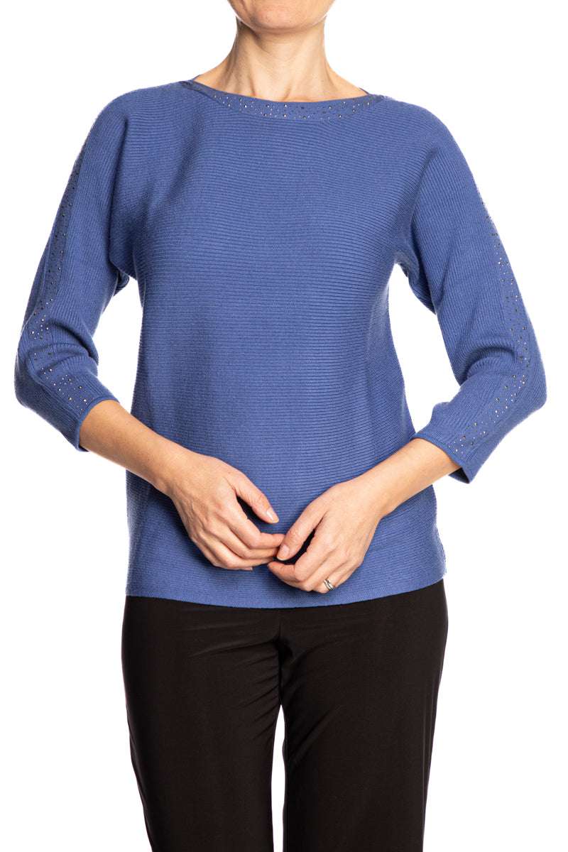 Marie Sweater | Teal Blue
