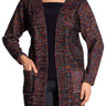 Women's Long Cardigan Multi Colour Soft Knit Fabric - XX Large Sizes - Yvonne Marie