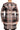 Women's Long Cardigan Tan Plaid Fabric Longer Length - XX Large Sizes - Yvonne Marie