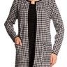 Women's Long Cardigan Houndstooth Plaid Classic Design - XX Large Sizes - Yvonne Marie