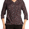 Women's Top Burcumby Print On Sale Made in Canada - Yvonne Marie