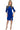 Women's Dress Royal Blue Flattering Comfort Fit Features Long Sleeve and neckline Detail Made in Canada