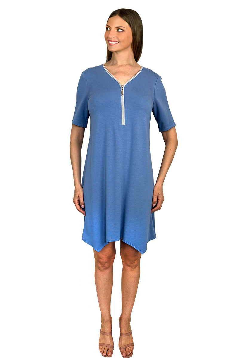 Women's Denim Blue Dress Bamboo Quality Stretch Breathable Fabric On Sale