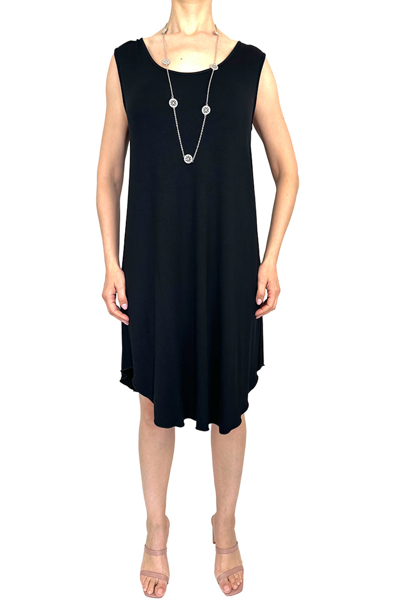 Women's dresses on sale - Black dress comfortable jersey knit - sizes S - XX Large