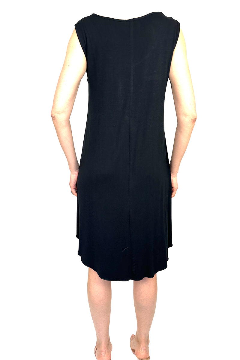 Women's dresses on sale - Black dress comfortable jersey knit - sizes S - XX Large