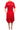 Women's red lace dress classic and elegant design - Made in Canada - Yvonne Marie