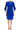 Women's Dress Royal Blue Flattering Comfort Fit Features Long Sleeve and neckline Detail Made in Canada