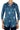 Haut bleu denim pour femme avec fermeture à glissière Sort Stretch Comfort Fabric - Fabriqué au Canada