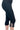 Women's Black Capri Legging with Rhinestone Detail - Sizes S-XXL