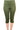 Women's Capri Khaki Quality Stretch Fabric Olive Capri on Sale Quality Comfort Stretch fabric Flattering Fit Yvonne Marie Boutiques