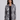 Women's Cardigans Soft Grey and Black Print - Stretch Fabric with Nice Deep Pockets - Quality Knit Fabric - Made in Canada
