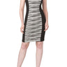 Women's Dress Black White Quality Fabric Amazing Flattering Fit Made in Canada - Yvonne Marie - Yvonne Marie