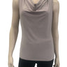 Women's Camisole Stone Color Draped Neckline Quality Fabric and Fit - Made in canada - Yvonne Marie - Yvonne Marie