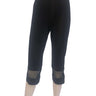Women's Capri's On Sale Black Capri's Quality Stretch Fabric Easy Pull On Style Flattering it Our Best Seller Made in Canada Yvonne Marie - Yvonne Marie - Yvonne Marie