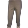 Women's Capri's Taupe Best Fitting Stretch Capri's Flattering Fit and Comfort on Sale - Yvonne Marie - Yvonne Marie