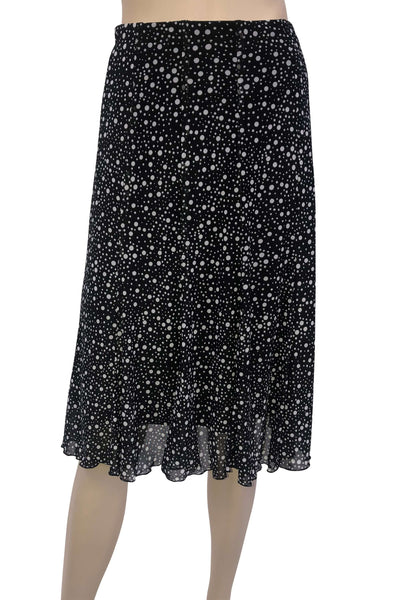 Women's Skirts On Sale Canada Black Polka Dot Layered Skirt Fully Lined Amazing Fit Quality Made in Canada Now On Sale
