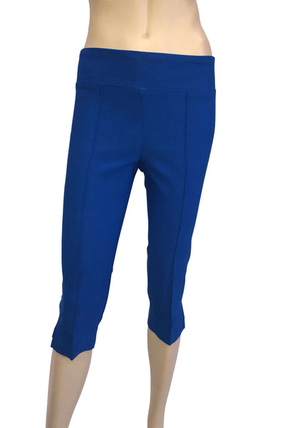 Women's Capri Pants Royal Blue Capris Now 50% Off Quality Stretch Comfort fabric Our Best Seller Over 10 Years Made In Canada Yvonne Marie