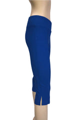 Women's Capri Pants Royal Blue Capris Now 50% Off Quality Stretch Comfort fabric Our Best Seller Over 10 Years Made In Canada Yvonne Marie - Yvonne Marie - Yvonne Marie
