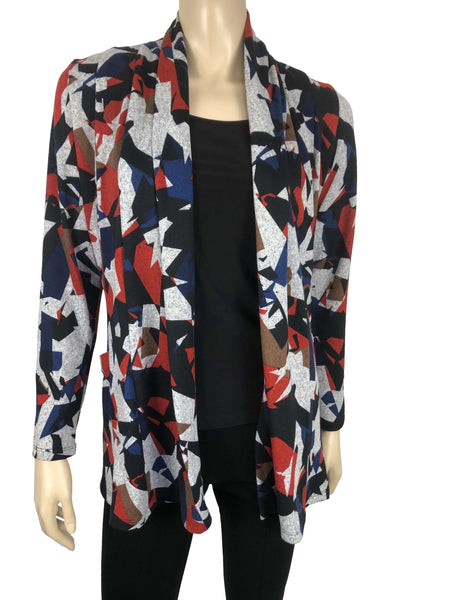 Women's Cardigan Jacket Colorful Soft Knit With Pockets Made in Canada On Sale Now