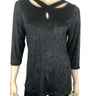 Women's Top Black Quality Fabric and Amazing Fit Made in Canada On Sale Now - Yvonne Marie - Yvonne Marie