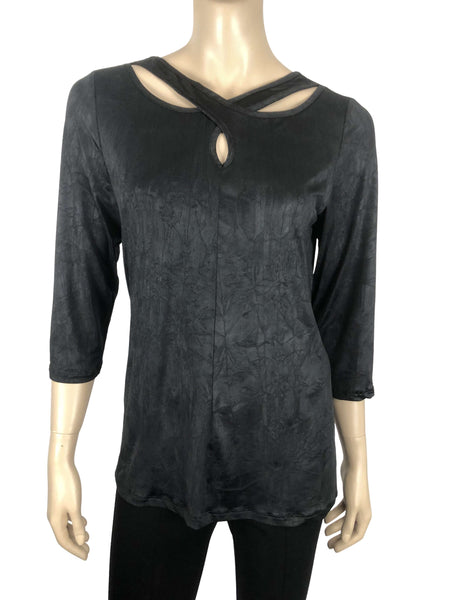 Women's Top Black Quality Fabric and Amazing Fit Made in Canada On Sale Now