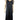 Women's Dress Black Long Elegant Trapeze Shape Black Dress Made in Canada - Yvonne Marie - Yvonne Marie
