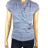 Women's Denim Blue Top On Sale 50 Off Quality Stretch Fabric Made In Canada On Sale Now - Yvonne Marie - Yvonne Marie
