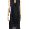 Women's Dresses Special Occasion Black Chiffon Layered Dress Includes Shawl Flattering Comfort Fit Made in Canada Yvonne Marie Boutiques - Yvonne Marie - Yvonne Marie