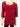 Women's Red Top Stunning Neckline with Sleeve Detail Quality fabric Made in Canada - Yvonne Marie - Yvonne Marie