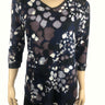 Women's Tops Navy And Black Print - Made In Canada - Yvonne Marie - Yvonne Marie