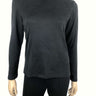 Women's Mock Neck Sweater Black Soft Knit Fabric - Made In Canada - Yvonne Marie - Yvonne Marie