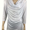 Women's Tops White Elegant Glitter Top Quality Fabric Made in Canada Amazing Fit On Sale Now - Yvonne Marie - Yvonne Marie