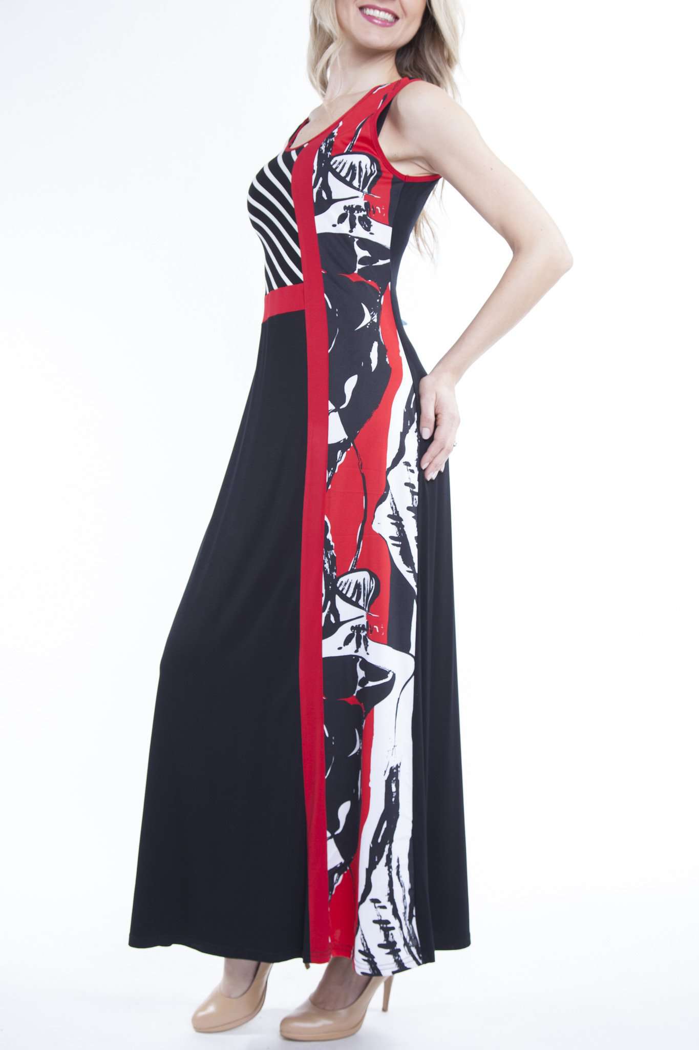 Designer Maxi Dress On sale Now 70% Off Quality Stretch Fabric Designer Original Yvonne Marie Boutiques Made In Canadaa - Yvonne Marie - Yvonne Marie
